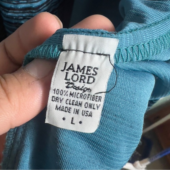 James Lord 80s Vintage Heavy weight microfiber button down - Picture 3 of 4